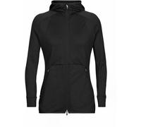Icebreaker Damen ZoneKnit Hoodie Jacke (Größe XS, schwarz)