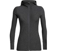 Icebreaker Descender LS Zip Hood Jacket Women Jet Heather Größe M 2020 Winterjacke