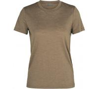 Icebreaker Dowlas SS Crewe Women flint/slate stripe - Größe XS