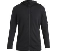 Icebreaker - Fleece aus Merinowolle - M Merino 260 Quantum IV LS Zip Hoodie Black für Herren aus Wolle - Größe 39-41,5 - schwarz schwarz 39-41.5