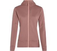 Icebreaker - Fleece aus Merinowolle - W Merino 260 Quantum LS Zip Hoodie Summit/Blush für Damen aus Wolle - Größe 35-37 - Braun Braun 35-37
