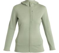 Icebreaker - Fleecejacke aus Merinowolle - Damen / Frau - W Merino 260 Quantum LS Zip Hoodie - W Merino 260 Quantum LS Zip Hoodie Lichen Grün S