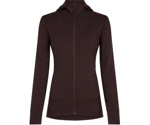 Icebreaker - Fleecejacke aus Merinowolle - Damen / Frau - W Merino 260 Quantum LS Zip Hoodie - W Merino 260 Quantum LS Zip Hoodie Violett M