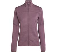 Icebreaker - Fleecejacke aus Merinowolle - Damen / Frau - W Merino Blend 300 RealFleece™ Descender LS Zip - W Merino Blend 300 RealFleece™ Violett M