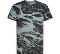 Icebreaker - Merino 125 Cool-Lite Speed S/S Tee Motion AOP - Funktionsshirt, Gr. XXL, blau (FlintBlue/Black)