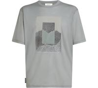 Icebreaker Herren 150 Tech Lite Mountain Shift T-Shirt (Größe M, grau)