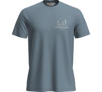 Icebreaker Merino 150 Tech Lite Peaceful Pass Kurzarm-t-shirt L Flint Blue