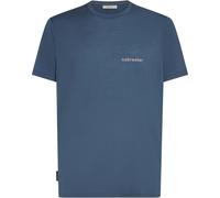 Icebreaker - Merino 150 Tech Lite S/S Tee IB Wordmark - Merinoshirt, Gr. M, blau (Dawn)