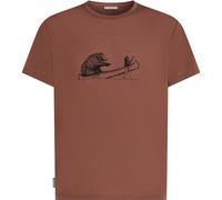 Icebreaker Herren Core Canoe Companions T-Shirt (Größe XL, braun)