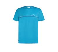 Icebreaker - Merino 150 Tech Lite S/S Tee Range Stripes - Merinoshirt, Gr. L, blau (Arctic)