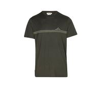 Icebreaker Merino 150 Tech Lite Range Stripes Kurzarm-t-shirt S Dark Loden