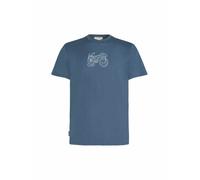 Merino 150 Tech Lite Kurzarm T-Shirt Adventure Ride Herren-2XL-Dawn Dunkelblau|Grün