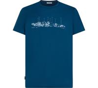 Icebreaker - Merino 150 Tech Lite S/S Tee The Peaks - Merinoshirt, Gr. M, blau (Atlantis)