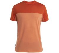 Icebreaker Herren Merino Cool Lite Sphere III Kurzarm Funktionsshirt Colour Block orange 2XL