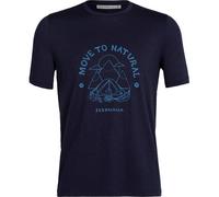 Icebreaker - Tech Lite II Canopy Camper T-Shirt Herren midnight navy blau S