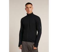 Icebreaker Merino Blend 300 RealFleece™ Descender Zip Herren Sweatshirt, schwarz L