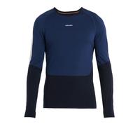 Icebreaker Herren T-Shirt Icebreaker Merino 200 Sonebula LS Crewe Mid Navy/Royal Navy/Snow/Cb XL