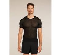 ICEBREAKER Herren Unterhemden ku.Arm He/Uni Merino Blend 75 Cool-Lite™ Featherlight™ SS Crewe (0A571F) S Schwarz
