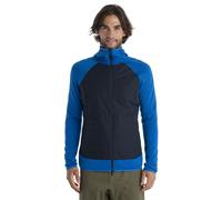 Icebreaker Hybrid-Kapuzenjacke Merinomix Quantum Hybrid Zip-Hoodie - blau Herren, Größe XXL