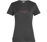 ICEBREAKER Icebreaker Damen Shirt W Mer 150 Tech Lite SS Tee Sunrise (11006398) L Dunkelgrau035