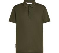 Icebreaker - Kurzarm / kurzärmlig /mit kurzen ärmeln - Wander-T-Shirt aus Merinowolle - Herren - M Merino 150 Tech Lite SS Polo Dk Grün S