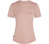 Icebreaker - Leichtes, atmungsaktives Wander-T-Shirt - Damen / Frau - W Merino Blend 125 Cool-Lite Sphere SS Tee Acrss the Pks Pink Qrtz - Rosa XS