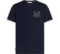 Icebreaker - Leichtes, technisches T-shirt für Wanderungen aus Merinowolle - Herren - M Merino 150 Tech Lite SS Tee Peaceful Pass Midnight Navy blau L