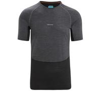 ICEBREAKER M 125 Zoneknit Ss Crewe - Herren - Grau / Schwarz - Größe XL- Modell 2025