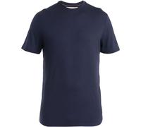 Icebreaker Merino Tech Lite III T-Shirt Herren - Leicht, Warm, Schnelltrocknend für Reisen, Outdoor und Abenteuer, Größe L, Midnight Navy/Dunkelblau