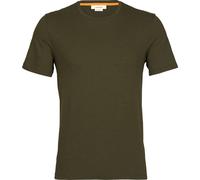 Icebreaker Herren Central Classic SS T-Shirt für Alltag, Abenteuer, Fitnessstudio & Training - Loden, L