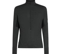 Icebreaker M Mer 200 Realfleece Descender Long Sleeve Half jet hthr/black/cb (944) S