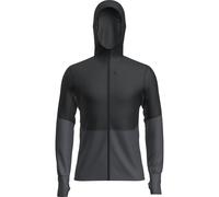 Icebreaker M Mer 200 Realfleece Descender Long Sleeve Zip H black/graphite/cb (B54) XL