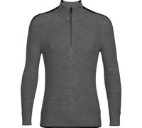Icebreaker Men Lodge Long Sleeve Half Zip Sweater gritstone hthr/black (A11) S