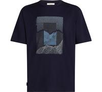 Icebreaker - Merino 150 Tech Lite S/S Relaxed Mountain Shift - Merinoshirt, Gr. M, blau (MidnightNavy)