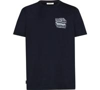 Icebreaker - Merino 150 Tech Lite S/S Tee Evolving Layers - Merinoshirt, Gr. L, blau (MidnightNavy)