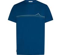 Icebreaker - Merino 150 Tech Lite S/S Tee Range Stripes - Merinoshirt, Gr. M, blau (Atlantis)