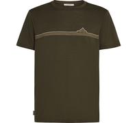 Icebreaker Men Merino 150 Tech Lite Short Sleeve Tee Range Stripes dk loden (0L1) L