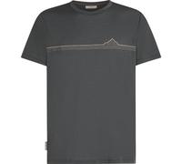 Icebreaker Men Merino 150 Tech Lite Short Sleeve Tee Range Stripes obsidian (0A1) M