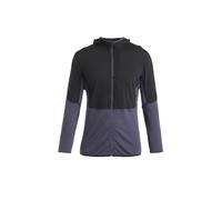 ICEBREAKER Men Merino 200 Realfleece™ Descender LS Zip Hoodie BLACK/GRAPHITE/CB XXL