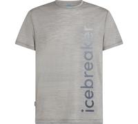 Icebreaker Men Merino Blend 125 Cool-lite Sphere Short Sleeve Tee IB Vertical metro hthr (016) S
