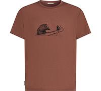 Icebreaker Men Merino Blend Core Short Sleeve Tee Canoe Companions carob (0B1) L