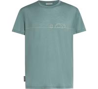 Icebreaker Men Merino Blend Core Short Sleeve Tee Single Line Camp blue ash (0A5) L