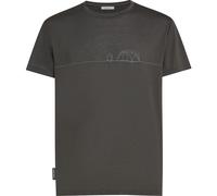 Icebreaker Men Merino Blend Core Short Sleeve Tee Single Line Camp obsidian (0A1) L