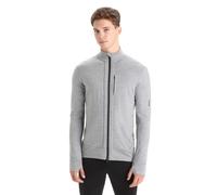ICEBREAKER Men Quantum III LS Zip METRO HTHR/BLACK XXL