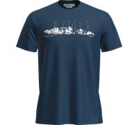 Icebreaker Men's Merino 150 Tech Lite Ss Tee The Peaks Atlantis XXL