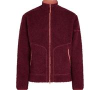 Icebreaker Men's Merino 800 Realfleece High Pile Longsleeve Zip Port Dk Hthr/cedar Wood S