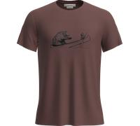 Icebreaker Men's Merino Blend Core Ss Tee Canoe Companions Carob XXL