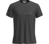 Icebreaker Men's Merino Blend Core Ss Tee Single Line Camp Obsidian XL