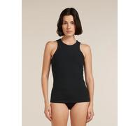 Icebreaker - Mer Rib Lotus Tank Wm Damen schwarz schwarz - Gr. - S