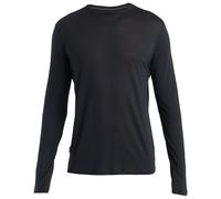 125 Cool-Lite Merino Blend Sphere Langarmshirt Herren-Black-M